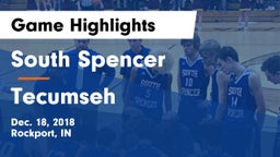 South Spencer  vs Tecumseh  Game Highlights - Dec. 18, 2018