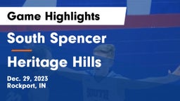 South Spencer  vs Heritage Hills  Game Highlights - Dec. 29, 2023