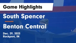 South Spencer  vs Benton Central  Game Highlights - Dec. 29, 2023