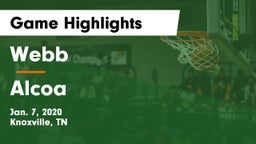 Webb  vs Alcoa  Game Highlights - Jan. 7, 2020