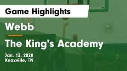 Webb  vs The King's Academy Game Highlights - Jan. 13, 2020