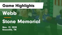 Webb  vs Stone Memorial  Game Highlights - Nov. 19, 2020
