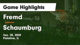 Fremd  vs Schaumburg  Game Highlights - Jan. 28, 2020