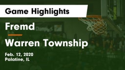 Fremd  vs Warren Township  Game Highlights - Feb. 12, 2020