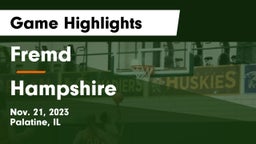 Fremd  vs Hampshire  Game Highlights - Nov. 21, 2023
