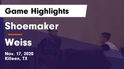 Shoemaker  vs Weiss  Game Highlights - Nov. 17, 2020