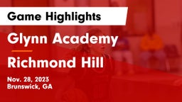 Glynn Academy  vs Richmond Hill  Game Highlights - Nov. 28, 2023