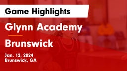 Glynn Academy  vs Brunswick  Game Highlights - Jan. 12, 2024