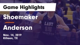 Shoemaker  vs Anderson  Game Highlights - Nov. 14, 2019