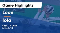 Leon  vs Iola  Game Highlights - Sept. 18, 2020