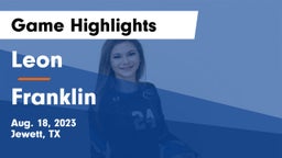 Leon  vs Franklin  Game Highlights - Aug. 18, 2023