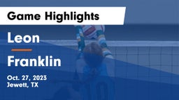 Leon  vs Franklin  Game Highlights - Oct. 27, 2023