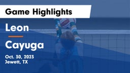 Leon  vs Cayuga  Game Highlights - Oct. 30, 2023