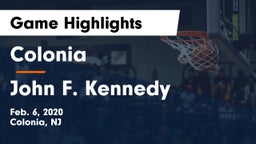 Colonia  vs John F. Kennedy  Game Highlights - Feb. 6, 2020