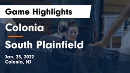 Colonia  vs South Plainfield  Game Highlights - Jan. 25, 2022