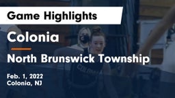 Colonia  vs North Brunswick Township  Game Highlights - Feb. 1, 2022