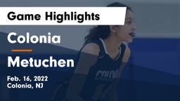 Colonia  vs Metuchen  Game Highlights - Feb. 16, 2022