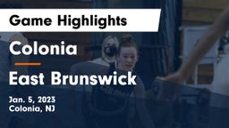 Colonia  vs East Brunswick  Game Highlights - Jan. 5, 2023