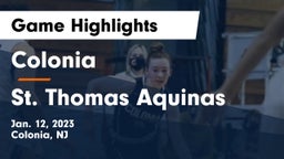 Colonia  vs St. Thomas Aquinas Game Highlights - Jan. 12, 2023