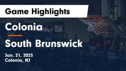 Colonia  vs South Brunswick  Game Highlights - Jan. 21, 2023