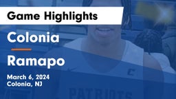 Colonia  vs Ramapo  Game Highlights - March 6, 2024