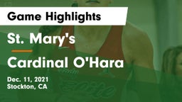 St. Mary's  vs Cardinal O'Hara  Game Highlights - Dec. 11, 2021