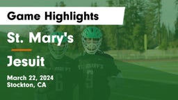 St. Mary's  vs Jesuit  Game Highlights - March 22, 2024