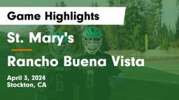 St. Mary's  vs Rancho Buena Vista  Game Highlights - April 3, 2024