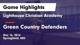 Lighthouse Christian Academy vs Green Country Defenders Game Highlights - Dec 16, 2016