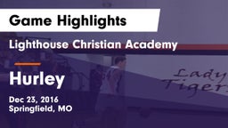 Lighthouse Christian Academy vs Hurley  Game Highlights - Dec 23, 2016