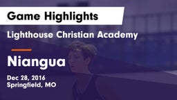 Lighthouse Christian Academy vs Niangua  Game Highlights - Dec 28, 2016