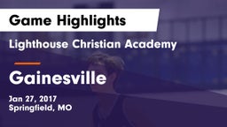 Lighthouse Christian Academy vs Gainesville  Game Highlights - Jan 27, 2017