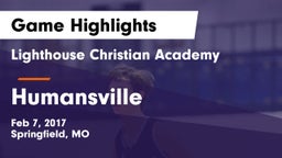 Lighthouse Christian Academy vs Humansville Game Highlights - Feb 7, 2017