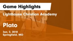 Lighthouse Christian Academy vs Plato  Game Highlights - Jan. 2, 2018