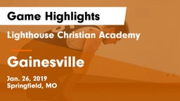Lighthouse Christian Academy vs Gainesville Game Highlights - Jan. 26, 2019