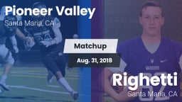 Matchup: Pioneer Valley High vs. Righetti  2018