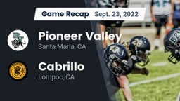 Recap: Pioneer Valley  vs. Cabrillo  2022