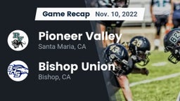 Recap: Pioneer Valley  vs. Bishop Union  2022