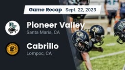 Recap: Pioneer Valley  vs. Cabrillo  2023