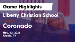 Liberty Christian School  vs Coronado  Game Highlights - Nov. 12, 2021