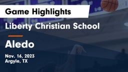 Liberty Christian School  vs Aledo  Game Highlights - Nov. 16, 2023