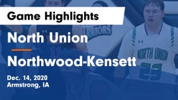 North Union   vs Northwood-Kensett  Game Highlights - Dec. 14, 2020