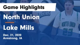 North Union   vs Lake Mills  Game Highlights - Dec. 21, 2020