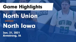 North Union   vs North Iowa  Game Highlights - Jan. 21, 2021