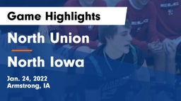 North Union   vs North Iowa  Game Highlights - Jan. 24, 2022
