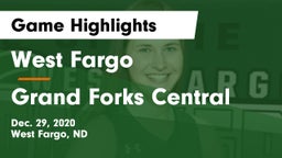 West Fargo  vs Grand Forks Central  Game Highlights - Dec. 29, 2020