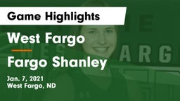 West Fargo  vs Fargo Shanley  Game Highlights - Jan. 7, 2021
