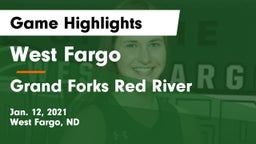 West Fargo  vs Grand Forks Red River  Game Highlights - Jan. 12, 2021