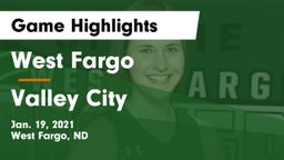 West Fargo  vs Valley City  Game Highlights - Jan. 19, 2021