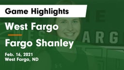 West Fargo  vs Fargo Shanley  Game Highlights - Feb. 16, 2021